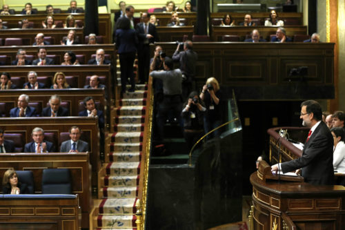 Mariano Rajoy en el Congreso, abril 2014.  Acceso Libre / Pool Moncloa